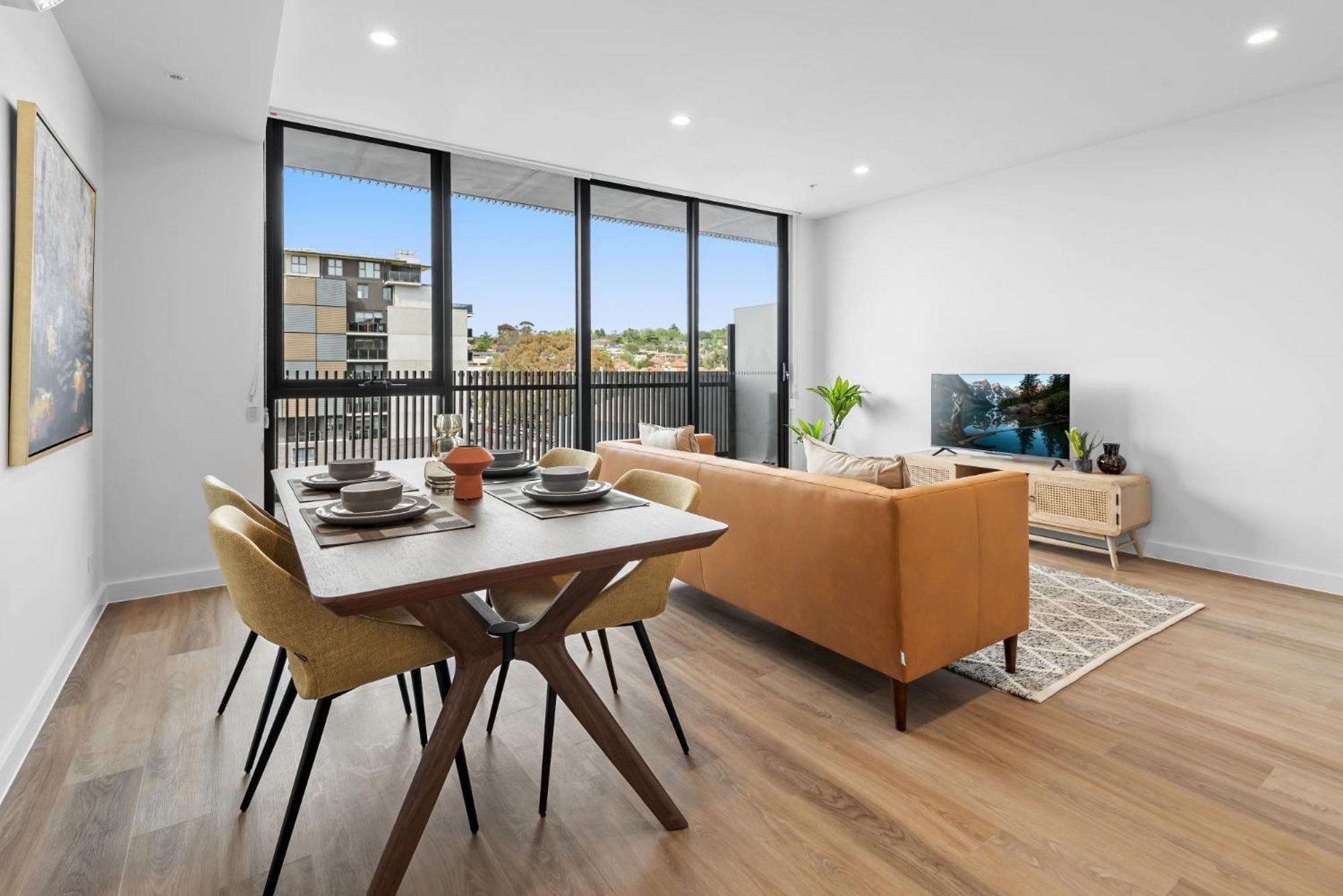 Modern Apartment On Burgundy Precinct & Parklands Мельбурн Экстерьер фото